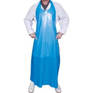 Top Dog 6 Mil. Apron - Polyurethane, 45", Blue, 6 mil., 180°F