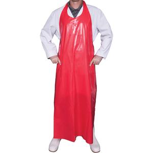 Top Dog 8 Mil. Apron - Polyurethane, 45", Red, 8 mil., 180°F