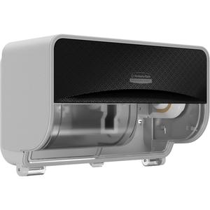 Icon™ Standard Roll Horizontal Toilet Paper Dispenser - Multiple, 12.4", 6.42", 7.9", Black Mosaic