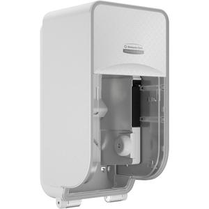 Icon™ Standard Roll Vertical Toilet Paper Dispenser - Multiple, 6.5", 6.35", 12.95", White Mosaic