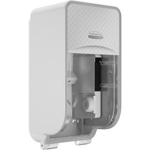 Icon™ Standard Roll Vertical Toilet Paper Dispenser - Multiple, 6.5", 6.35", 12.95", Silver Mosaic