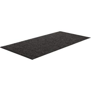 Rainier™ Commercial Entrance Matting - 3-1/2', 6', 10', 15', 20', Wiper/Scraper, 3/8", Charcoal, Rubber/Polypropylene, Heavy-Duty, Loop-Pile/Needle Punched, Passes C.G.S.B. Standards for Flammability (Pill Test) Meets Flammability Standard DOC-FF-1-70 (Pill Test)