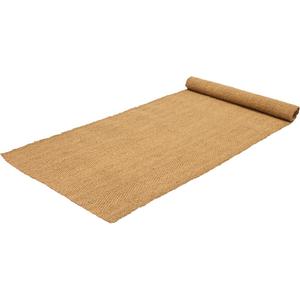 Indoor/Outdoor Coir Matting - 3-3/4', 150', Wiper/Scraper, 5/16", Natural, Natural Fibre, Woven, Herringbone, 1.61 kg/m² (0.33 lb/ft²)