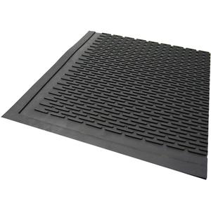 Outdoor Mat - 3', 5', Scraper, 1/4", Black, Rubber, Heavy-Duty, Solid, 22%, Scraper Bars, 7.7 kg (16.9 lb), 3 Years