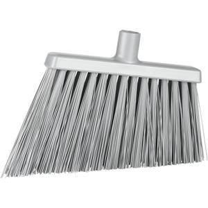 Angle Cut Broom - PVC/Polyester/Polypropylene/Synthetic, 11-2/5", Extra Stiff, Grey, Grey, 10.6", 10.5 pH, 2 pH, 6.7"