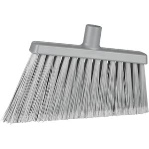 Angle Head Broom - PVC/Polyester/Polypropylene/Synthetic, 11-2/5", Split/Stiff, Grey, Grey, 8.7", 10.5 pH, 2 pH, 5.5"