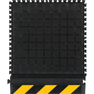 Hog Heaven III Comfort Modular Side Tile - 1-1/2', 1-4/5', 3/4", Black/Yellow, Nitrile, Oily, Solid, Corrugated