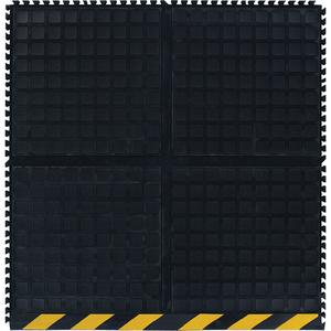 Hog Heaven III Comfort Modular Side Tile - 3', 3-1/3', 3/4", Black/Yellow, Nitrile, Oily, Solid, Corrugated