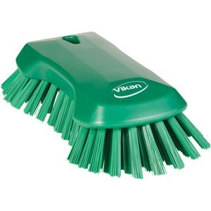Hand Brush - Scrub, Green, 9-1/10", Extra Stiff, '-4 to 176 °F, 212 °F, 4.3", 2.7"