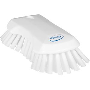 Hand Brush - Scrub, White, 9-1/10", Extra Stiff, '-4 to 176 °F, 212 °F, 4.3", 2.7"