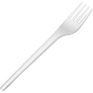 CPLA Compostable Forks - White, 6.25"