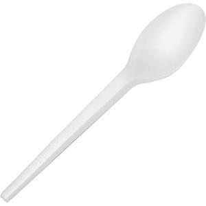 CPLA Compostable Spoons - Table Spoon, White, 6.5"