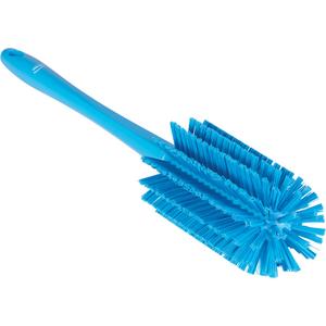 Medium Brush with Handle - Pipe, Blue, 17", Stiff, 3.1", 1.3"