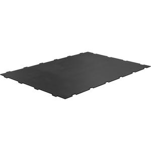 Voyager™ Athletic Tile Flooring - 46" x 69", Black, PU Bonded Recycled & EPDM Rubber, Up to 100%, 3/8", 5 Years