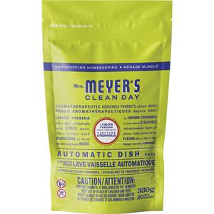 Mrs. Meyer's® Clean Day Automatic Dish Pacs Detergent - Pods, 330 g, Pouch, Lemon Verbena