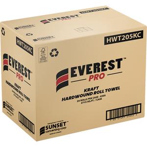 Everest™ Pro Kraft Hardwound Roll Towels - 1, Standard, Kraft, Recycled, 4.5", 2"