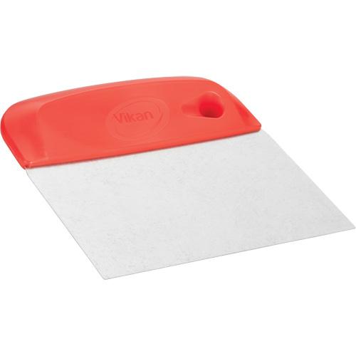 Flexible Stainless Steel Dough Cutter/Scraper - 4-1/2", 5-3/4", Red - Image 2