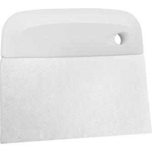 Flexible Stainless Steel Dough Cutter/Scraper - 4-1/2", 5-3/4", White