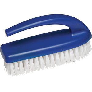 Iron-Style Brush - Scrub, Polypropylene, 6", Blue