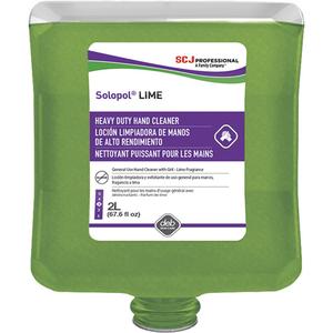 Solopol® Medium Heavy-Duty Hand Cleaner - Pumice, 2 L, Plastic Cartridge, Lime