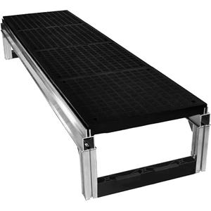 FOUNDATION™ Smooth Modular Aluminum Work Platform Kit - 36", 72", All-Welded, 400 lbs., FMVSS 302: Pass SE/(B), ASTM D3884: 0% @1000 cycles, 32° to 160° F, 1 Year