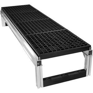 FOUNDATION™ Open Drainage Modular Aluminum Work Platform Kit - 36", 72", All-Welded, 400 lbs., FMVSS 302: Pass B, ASTM D3884: 0% @1000 cycles, 32° to 160° F, 1 Year
