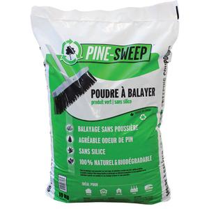 Pine Sweep Biodegradable Sweeping Compound - Bag, Green, Pine, 12" W x 17" L x 2.5" H, Up to 4 Months (Recommended)