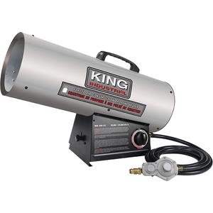 Forced Air Construction Heater - Contractor, Propane, 125000 BTU/H, 4.4/5.1/5.8, 4.6, 400 CFM, 120 V
