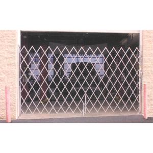 Galvanized Folding Security Gates - 6', 6' 6", 4', 11", Fixed Single Folding, 3 to 4