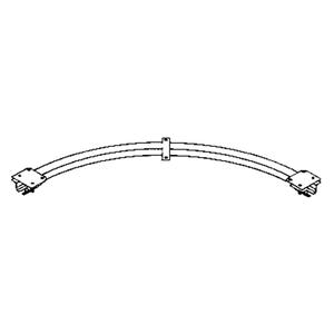 Ceiling Mounted 90° Curved Curtain Partition Track - 3'