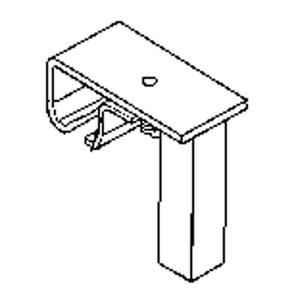 Track Bracket for Floor Support Hardware