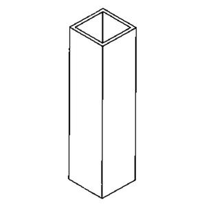 Floor Mount Curtain Partition Post - 8'