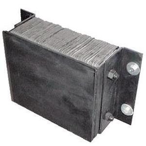 Laminated Dock Bumpers - Steel/Rubber, Horizontal, 4", 14", 12", 4", 12", 14", 7"