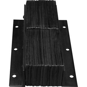 Laminated Dock Bumpers - Rubber, Vertical, 4", 11", 20", 4", 20", 11", 7.5"