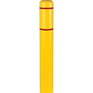 Polyethylene Bollard Covers - 52", 6-5/8", Yellow, 7.1", 7.35", 0.125"