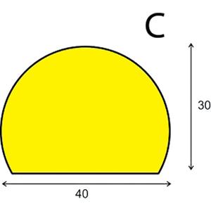Soft Edge Flexible Warning & Protection Systems - 5 m, C
