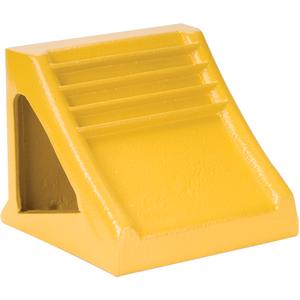 Iron Wheel Chocks - 22-1/2", 8-1/2", Safety Yellow, 7-1/4", 8-1/2"