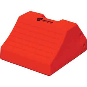 Heavy-Duty Wheel Chocks - Polyurethane, 105", 15-1/2", Safety Yellow, 17-7/10", 10"