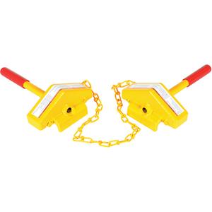 Single Rail Chock Combo - 1, Steel, 10", 30", 7 1/2"