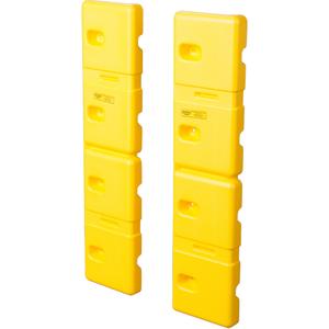 6" Wall Protectors - 42", 2", 6", Yellow, Polyethylene