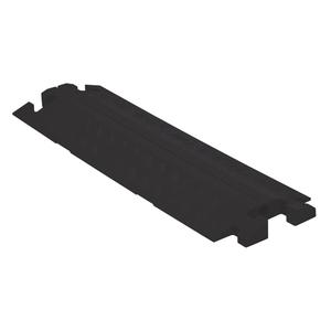 Linebacker® Cable Protector - 1, 36", 11.5", 1.6", 1.25", 1.25", 11700 lbs. (5.85 tons), 23400 lbs. (11.7 tons), T-connector, Polyurethane, Black