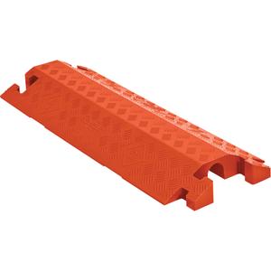 Linebacker® General Purpose Cable Protector - 1, 36", 14.25", 3", 2.25", 2.25", 8,500 lbs. (4.25 tons), 17,000 lbs. (8.5 tons), Orange, T-Bone, Drop Over