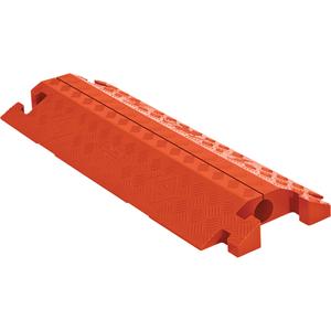 Linebacker® General Purpose Cable Protector - 1, 36", 14.25", 3", 2.25", 2.25", 8,500 lbs. (4.25 tons), 17,000 lbs. (8.5 tons), Orange, T-Bone, Split Top
