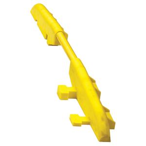 Cross Guard Rail Attachment - 2", 54", 2", Yellow