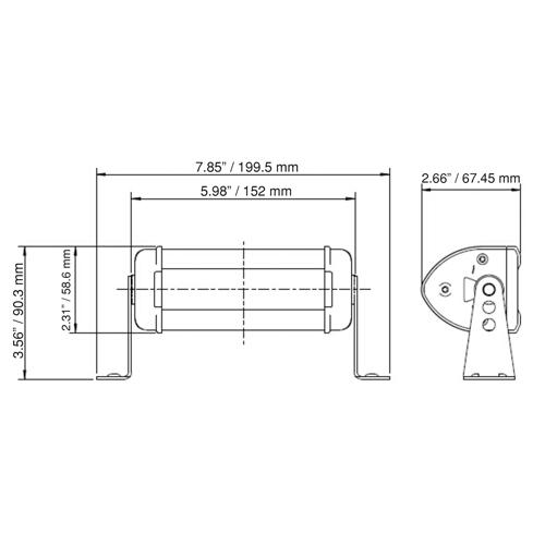 Forklift Side Spotter - Red, 1200, Aluminum, Spot - Image 4