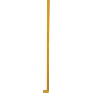Adjustable Perimeter Guard Corner Post - 4", 72", Yellow