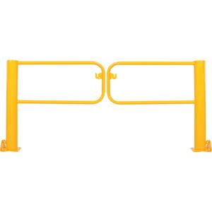 Swivel Dock Gate - 42-1/16", 113", Yellow, Steel, 5-1/2"