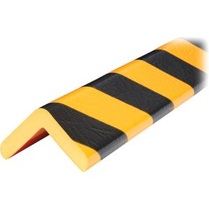 H Plus Profile 1M Corner Protection Bumper Guard - Black & Yellow