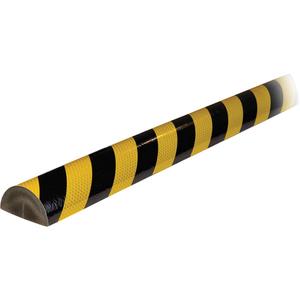 C Plus Profile 1M Surface Protection Bumper Guard - 3.33', Reflective Black & Yellow