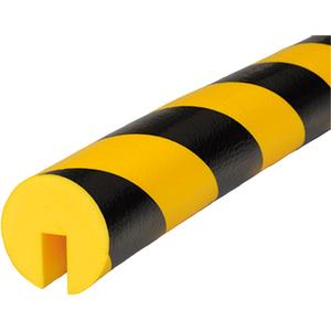 B+ Profile 1M Edge Protection Bumper Guard - 3.25', Black & Yellow